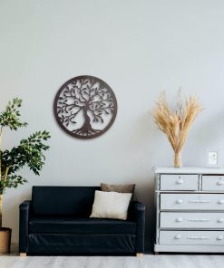 Strom života - drevená dekorácia do interiéru