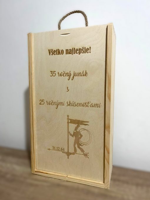 Darčekový drevený box s vlastnou personalizáciou