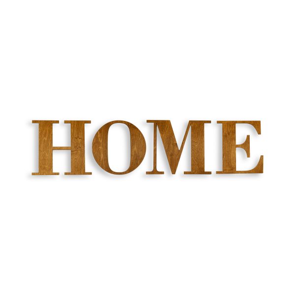 Nápis HOME do interiéru – céder