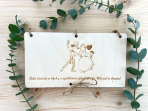 Svadobný dar v drevenej "obálke". Darujte finančný dar štýlovo, určite ich poteší ich prvý milión.