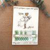 Svadobný dar v drevenej obálke pre mladomanželov. Darujte finančný dar štýlovo, určite ich poteší ich prvý milión.
