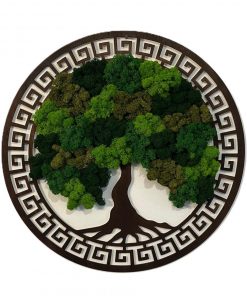 Hľadáte spôsob, ako vniesť do svojho interiéru prírodný a elegantný prvok? Machový obraz - s ornamentom - mix je skvelou voľbou! Tento nádherný obraz zo stabilizovaného machu prináša do vášho domova prírodnú krásu, ktorá nevyžaduje údržbu. Jemné ornamenty okolo stromu dodávajú obrazu sofistikovaný vzhľad, ktorý vytvára harmonickú atmosféru, ideálnu pre každý priestor.