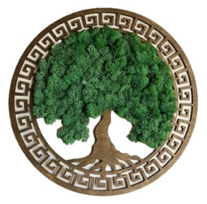 Hľadáte spôsob, ako vniesť do svojho interiéru prírodný a elegantný prvok? Machový obraz - Strom - Palisander je ideálnou voľbou! Tento nádherný obraz zo stabilizovaného machu prináša do vášho domova prírodnú krásu, ktorá nevyžaduje údržbu. Jeho elegantný dizajn a jemné detaily okolo stromu vytvárajú harmonickú atmosféru, ktorá bude upokojujúca pre každý priestor.