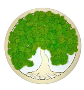 Machový obraz - so stabilizovaným machom je ideálnou voľbou! Tento jedinečný obraz z prírodného stabilizovaného machu vytvára atmosféru pokoja a harmónie bez potreby údržby. Jeho jedinečný dizajn a ekologický materiál dodajú vašemu domovu moderný a prírodný nádych, ktorý vydrží po dlhú dobu.