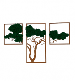 Machový obraz je ideálnym darčekom pre milovníkov prírody, originálneho dizajnu a udržateľných riešení. Doplňte svoj priestor o dotyk lesa – bez nutnosti sa oň starať.