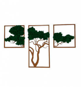 Machový obraz je ideálnym darčekom pre milovníkov prírody, originálneho dizajnu a udržateľných riešení. Doplňte svoj priestor o dotyk lesa – bez nutnosti sa oň starať.