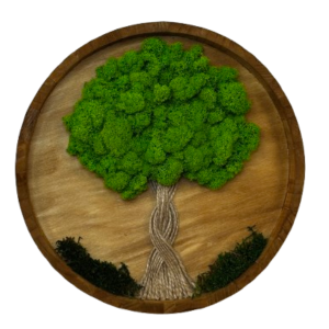 Táto dekorácia neprináša iba vizuálnu krásu, ale aj pocit spojenia s prírodou. Keď si ju zavesíš na stenu, obklopíš sa energiou, ktorá nikdy nestratí svoju sviežosť.